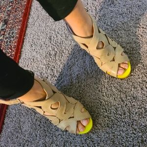 Lucky brand wedge heels